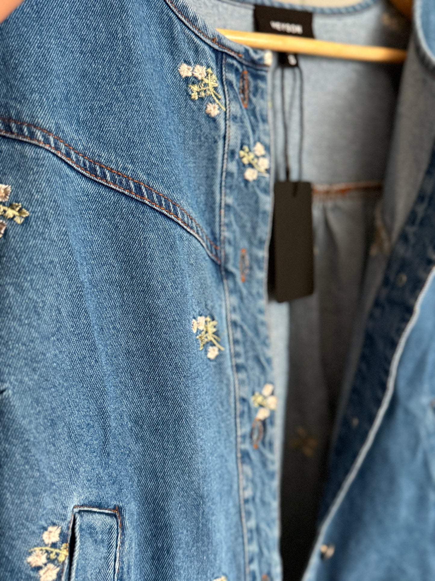 Blue Skies & Petals Denim
