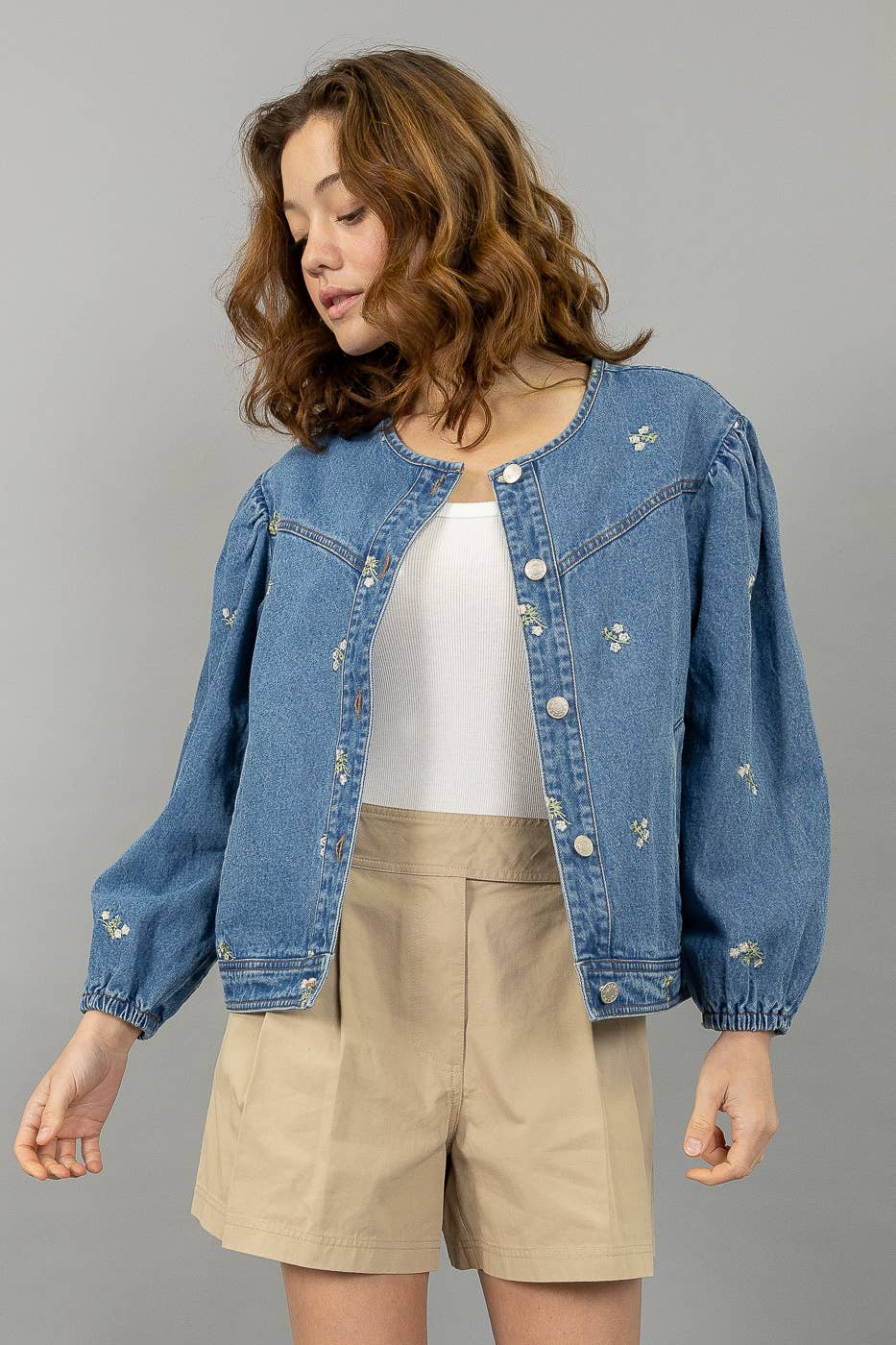 Blue Skies & Petals Denim