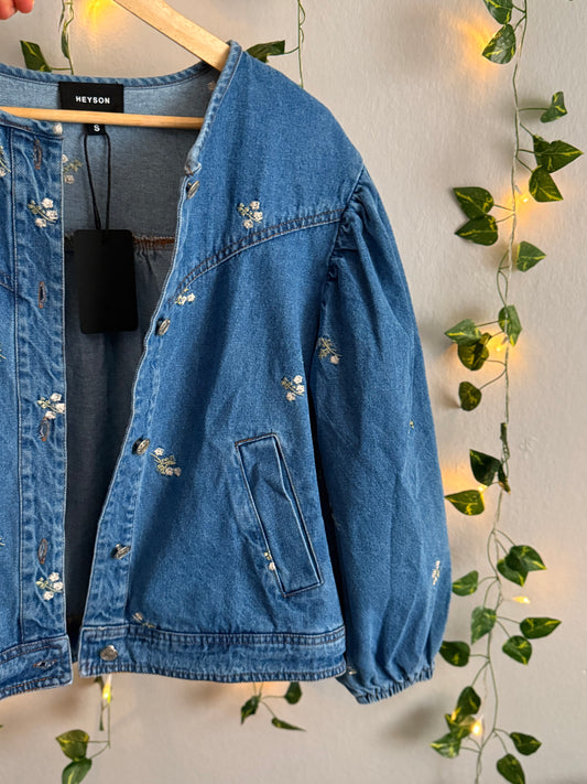 Blue Skies & Petals Denim